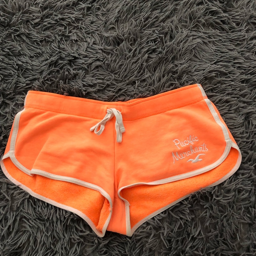 Hollister Bright Orange Short Shorts, M